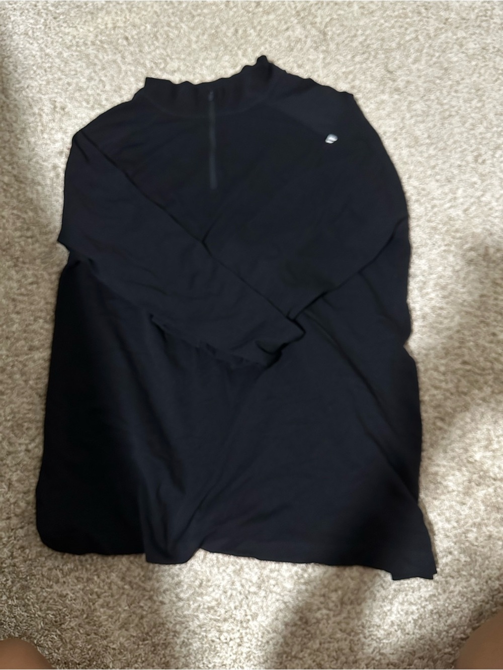 Men's Black Lightweight Half-Zip Shirt Jacket